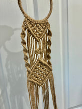 Load image into Gallery viewer, Macrame Hanging Pot Holder Boho White (105cm) Natural