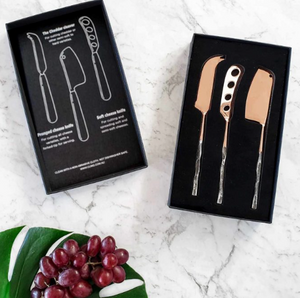 COPPER CHEESE KNIFE SET