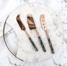 Load image into Gallery viewer, COPPER CHEESE KNIFE SET