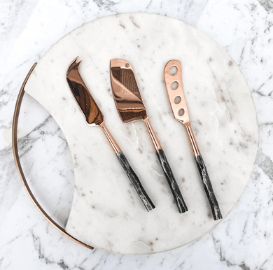 COPPER CHEESE KNIFE SET