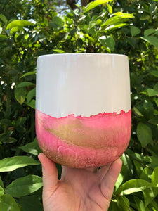 Hand Painted Pot Plant/Vase