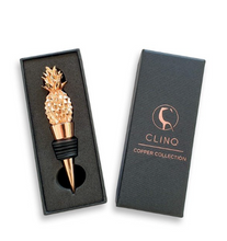 Load image into Gallery viewer, PINEAPPLE ROSE GOLD BOTTLE STOPPER