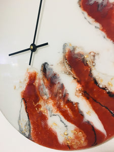 Resin Art Wall Clock - HOLDING ONTO TIME