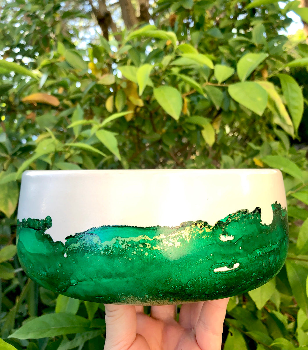 Hand Painted Pot Plant