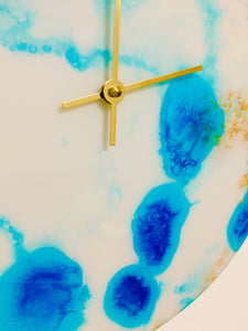 Resin Art Wall Clock - JELLY FISH